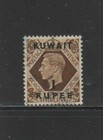 Kuwait  79  1948  1r On 1sh   King George Vi Surcharged   F-vf  Used  J