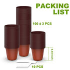 100-500pcs Plastic Plant Pots - Nursery Seedling Containers With Labels  Usa
