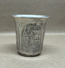 Antique A a  1895 Russian  84 Sterling Silver 2  Vodka Kiddush Cup 33 68g