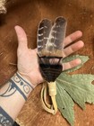 Native American Wing Feather Hair Tie Regalia Pow Wow Turkey Feather Hair Tie