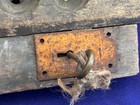 Antique Hanging Threshing Grain Machine Mechanical Counter Wooden Housing Lock