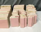Vtg Lot 123 Pink Mosaic Ceramic Bathroom Tiles 4  Sq Made In Usa Old 745-25b