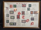 Vintage    the Freedom Trail     Boston    Framed Historic Stamp Print By J h  Corman