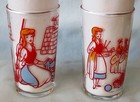 Disney Cinderella Series 1950 Set Of 8   4 5 8  Tall Drinking Glass