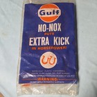 2 Packs Of Gulf No-nox Horseshoe Sticker Set Gas   Oil Theme Blue Orange White