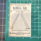 Magnolia Ham uncle Sam Trade Card Mcferran Shallcross   Co Louisville Ky 1878