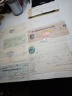 9 Antique Bank Checks 1873  1873 1875  1883  1901 1913  1933 1937 1937  ok 