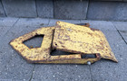 Vintage 1960s Tonka Toys Yellow Construction Tilt Trailer Pressed Steel Usa 14 