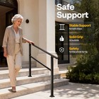 2pack 3 Step Handrails For Outdoor Steps Galvanized Steel Railing For Porch Deck