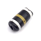 Rare Old Venetian Black Yellow White Wound African Trade Bead