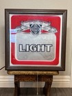 Vintage 1982 Budweiser Light Illuminated Sign Working Marketing Displays Inc
