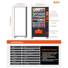 Snack   Drink Combo Vending Machine Refrigerated Large 60 Slots Bill Acceptor