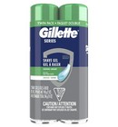 Gillette Series Soothing Shave Gel For Men With Aloe Vera  Twin Pack  14 Oz