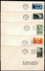  740 - 749 1934 National Parks Fdc s Complete Set W washington Dc Cancels