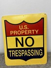 No Trespassing Sign 13 5   x11 5    Hard Plastic Signage U s  Property Decor