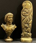 France Antique Lot X2 Seals Bronze Joan Of Arc   Bronze Handle Arabesque Design