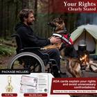 Service Dog Vest Harness With Id Tag And 50 Ada Cards Esa Accessory Set