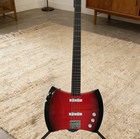 Hot Sale Marceline s 4-string Electric Bass Guitar Red Axe Rosewood Fretboard