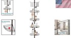 4-tier Shower Caddy - Adjustable Stainless Steel Tension Organizer For Bath Use