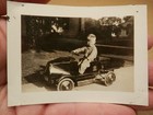 Vtg 1920s Snapshot Child In Steelcraft Mack Pedal Truck Toy Car Original Photo
