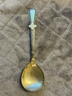 Vintage Russian   Silver    Enamel Spoon