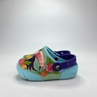 Crocs Kids Fun Lab Lights Toucan Ice Blue Slip On Walking Clogs Kid s Size 10