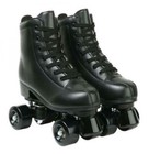 Mens Roller Skates Boys Unisex Black Color High Top Black Wheels