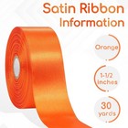 Orange Satin Ribbon 1-1 2 Inch 30 Yards  1 1 2 X 30 