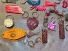 Lot Of 34 Vintage To New Advertising Souvenir Keychains Key Ring Collection