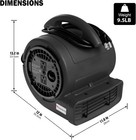 Mounto 1 5hp 800cfm Commercial Air Mover Blower Carpet Drying Cooling Fan