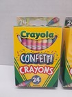 Lot Of 2 Crayola Crayon 24 Packs Confetti And Metallic New