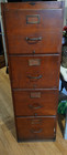 Antique  browne-morse Company  Tiger Oak File Cabinet