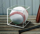 Baseball Holder Cube Display Case Clear Ball Box Cube Protector Golf Tennis Ball