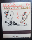 Las Vegas Club Casino Baseball Full Unstruck 20 Strike Matchbook