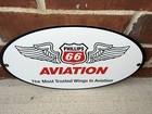 Phillips 66 Aviation Oil Vintage Style Gasoline Gas Oval Sign