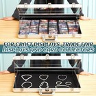 24x20 Portable Aluminum Display Case Locking Tabletop Sports Cards Jewelry