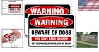 Security Essential  2-pack 10x7 Aluminum Beware Of Dog Signs     Pre-drilled