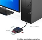 Memory Card Reader For Sd Microsd Ms Cf Cards  4-in-1 Usb 3 0 usb-c