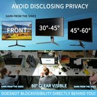 2 Pcs 19 Inch Computer Monitor Privacy Screen Antiglare Filter Shield