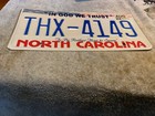North Carolina Nc License Plate In God We Trust Thx 4149 August 2022