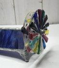2004 Stained Glass Kaleidoscope Double Rotating Wheel Made By K Hunt  Signed 
