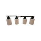 4-light Black Bathroom Light Fixtures  Bathroom Light Over Mirror  Vanity 