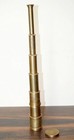 Antique Brass Telescope Spyglass Vintage Nautical Pirate With Leather Case