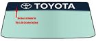 For Toyota Windshields Banner Die Cut Vinyl Decal With Application Tool
