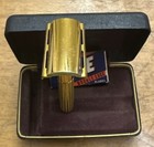 Antique Vintage Gillette Gold Tech Safety Razor In Case   Blades