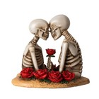 Love Never Dies Skull Figurine Statue Skeleton Halloween