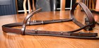England  Fancy Derby Wide Noseband Bridle   Laced Reins  Brown  Horse Full