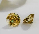 1 Ct Lab Grown Loose Diamond Yellow Color Round Cut Vvs1 Clarity Cvd Certified