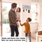 Ahys Key Holder Wall Mount Rustic Family Wall Decor Key  Assorted Colors 