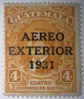 Travelstamps  1931 Guatemala Air Mail Op  Stamps  c13  4c      aereo Exterior    Mnh